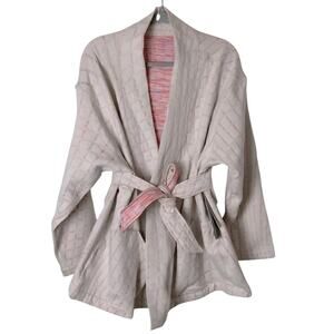 Nike Yoga Therma-Fit Luxe Quilted Reversible Oversized Fit Belted Cardigan Top S